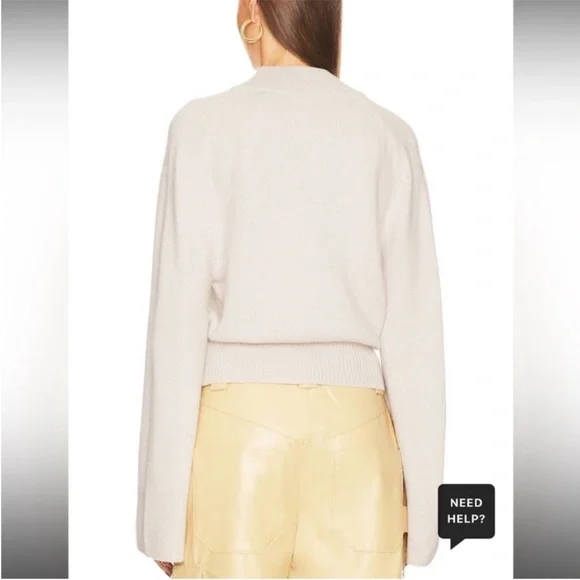 Final drop! Price firm- NWT HELSA Talena Cashmere V-neck Sweater - medium - Picture 4 of 7